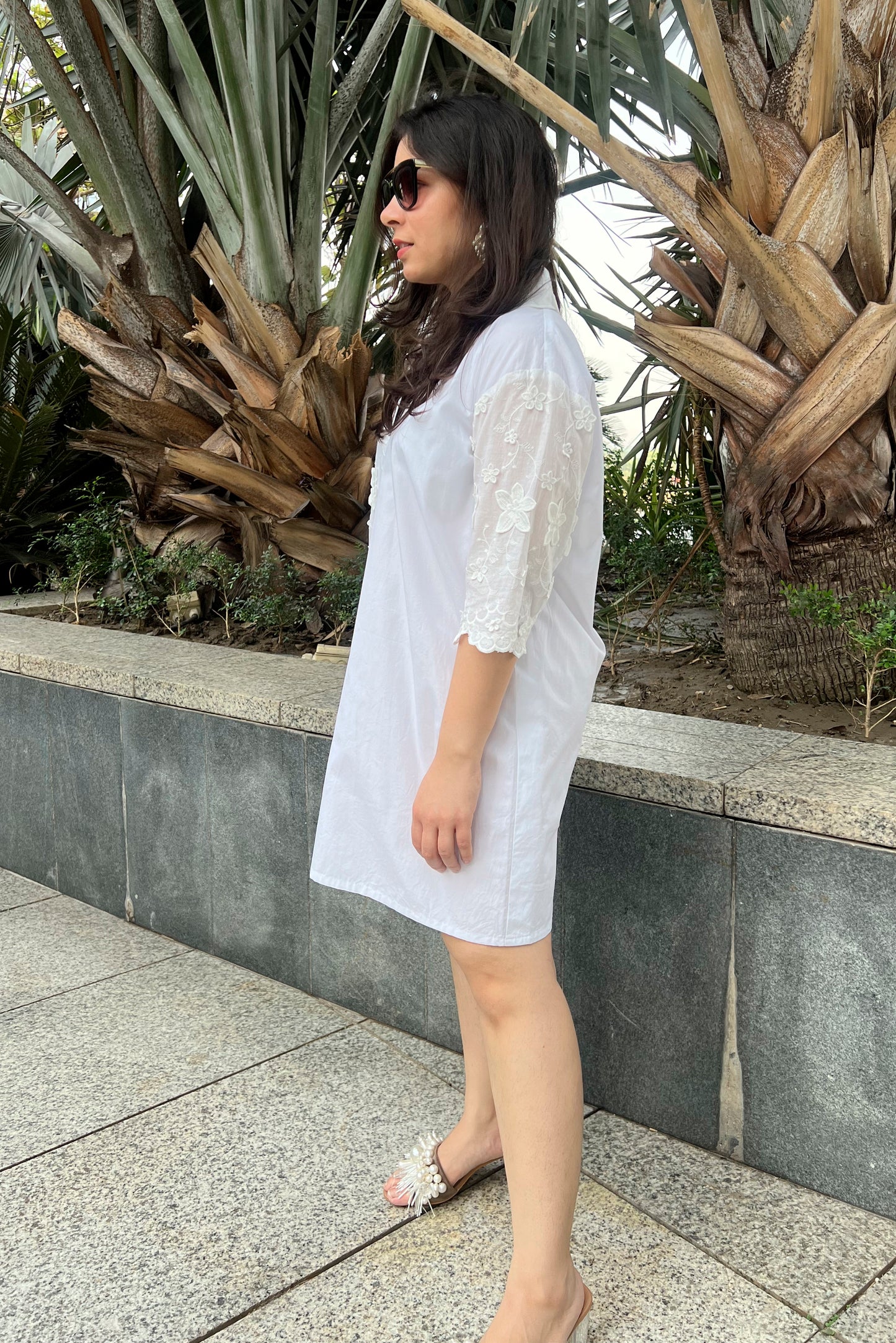 3D Flower Shirtdress