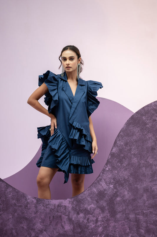 Sleeveless Pleated Dress