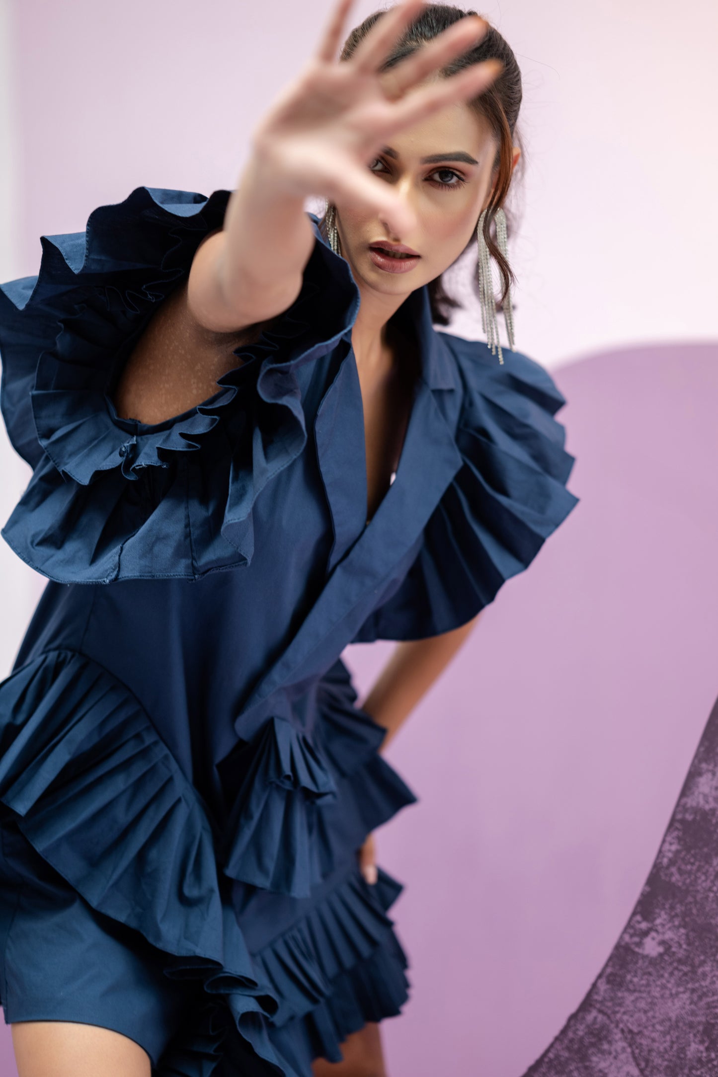 Sleeveless Pleated Dress