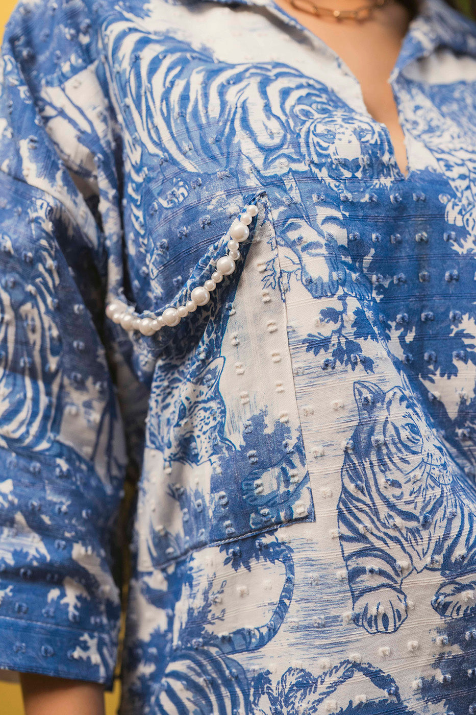 Printed Boxy Shirt with shorts co-ord set