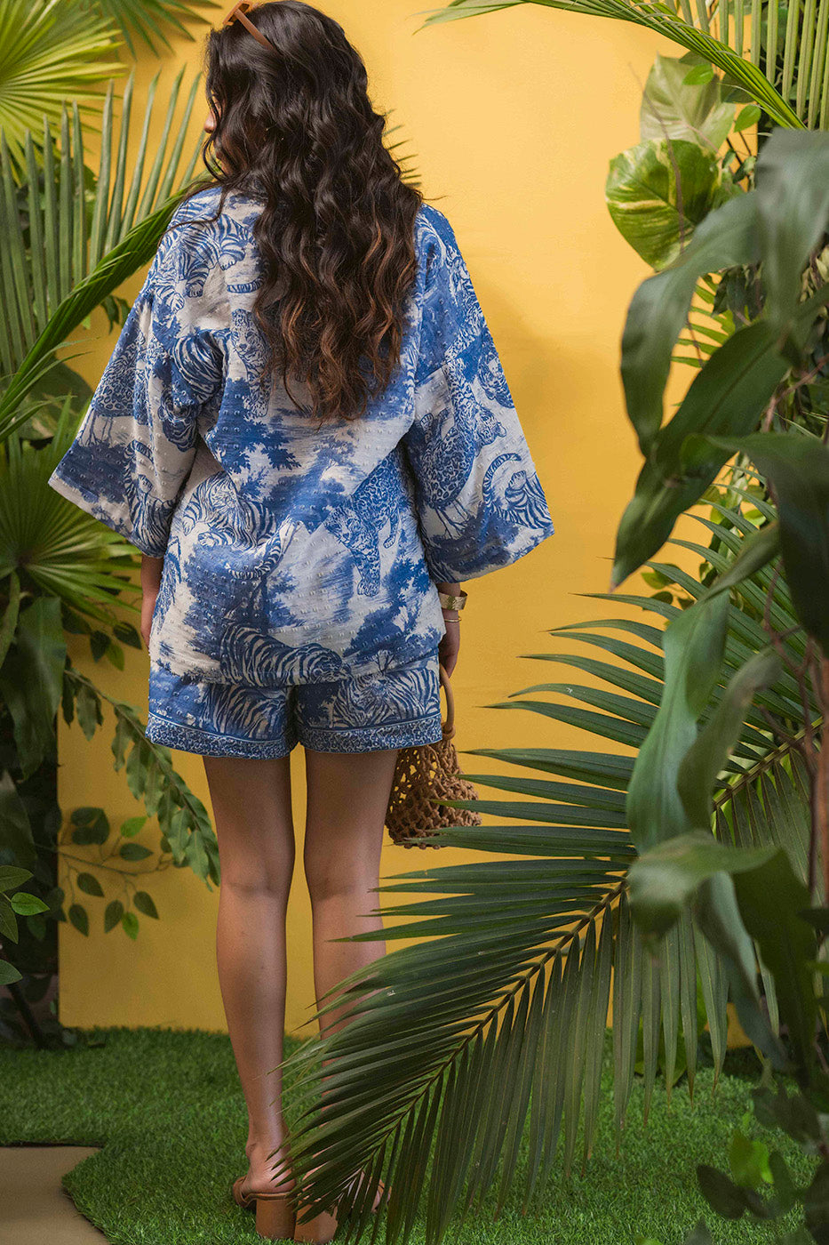 Printed Boxy Shirt with shorts co-ord set