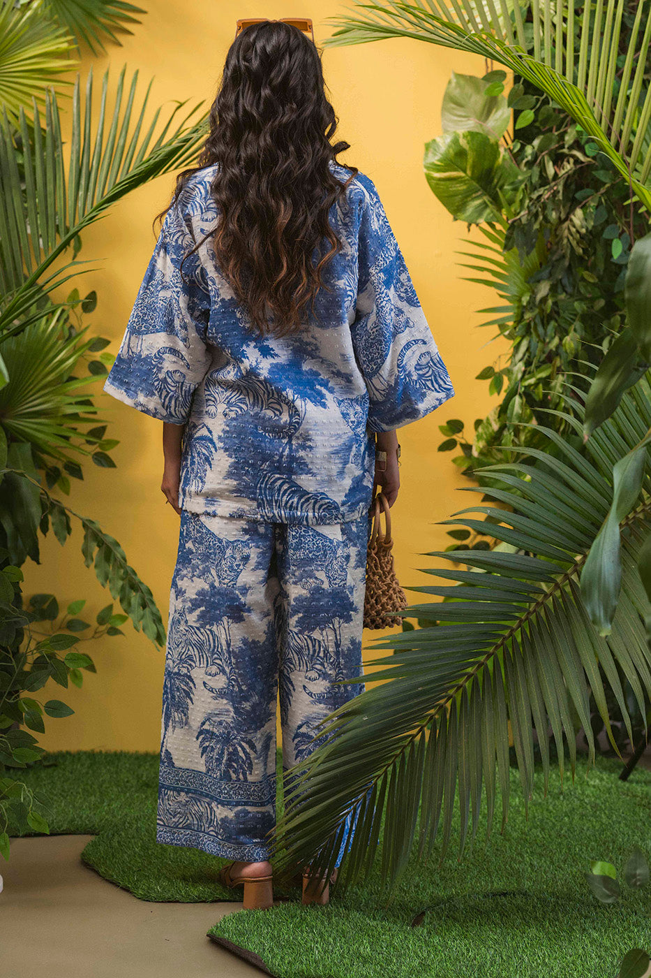 Printed Boxy Shirt with Pants co-ord set