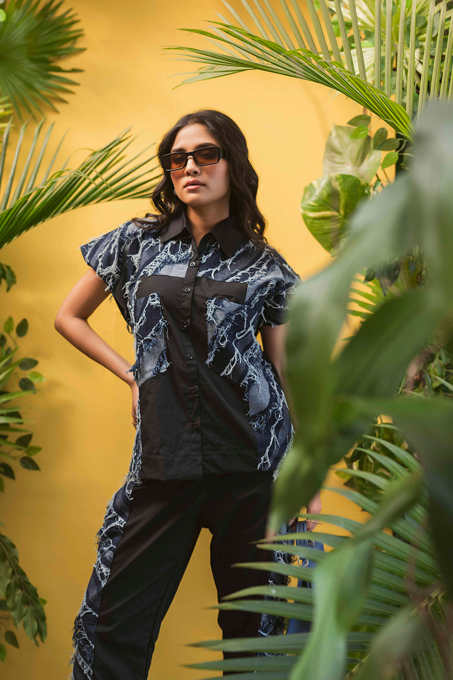 Denim Fringe Co-ord Set