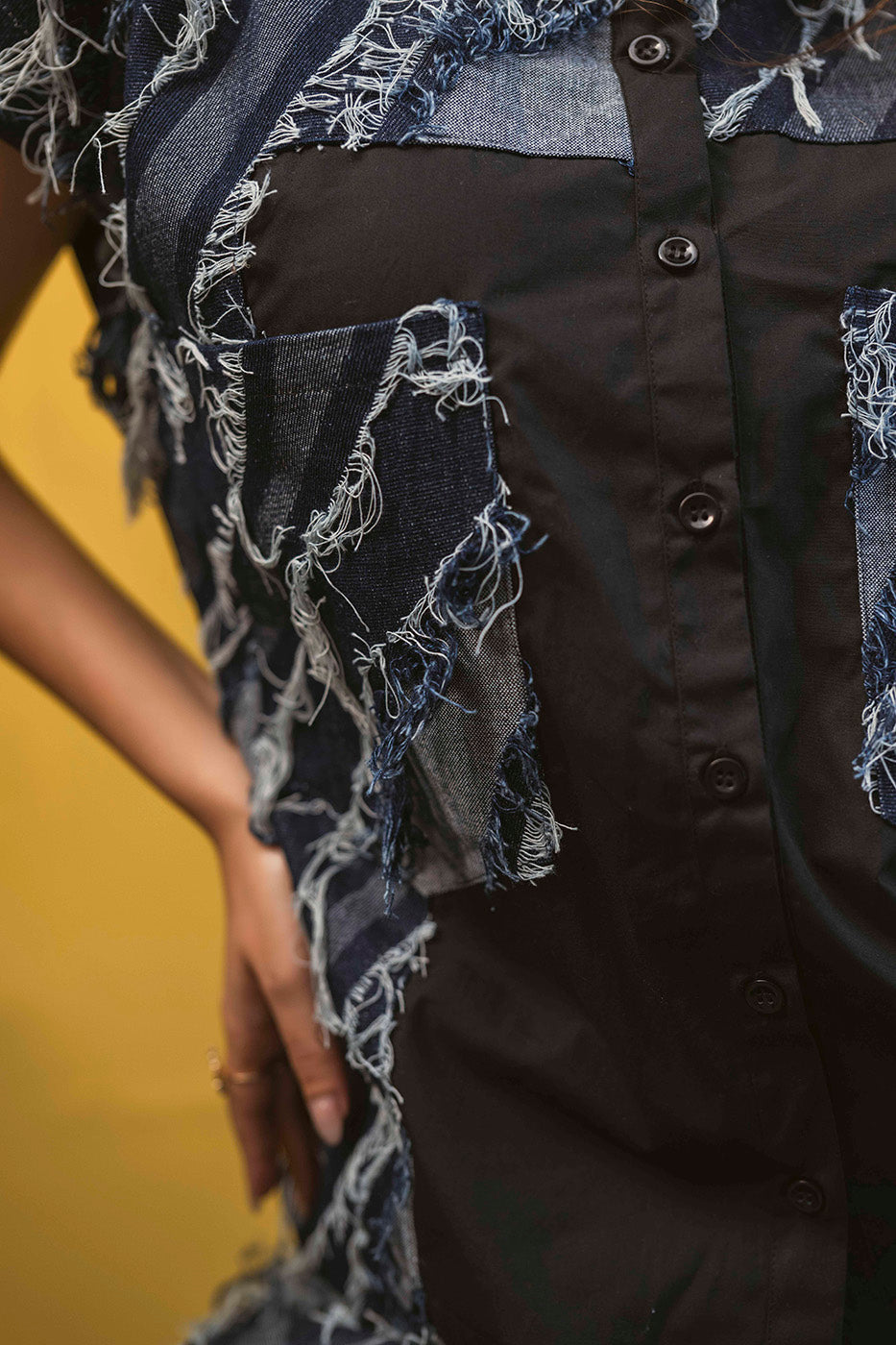 Denim Fringe Co-ord Set