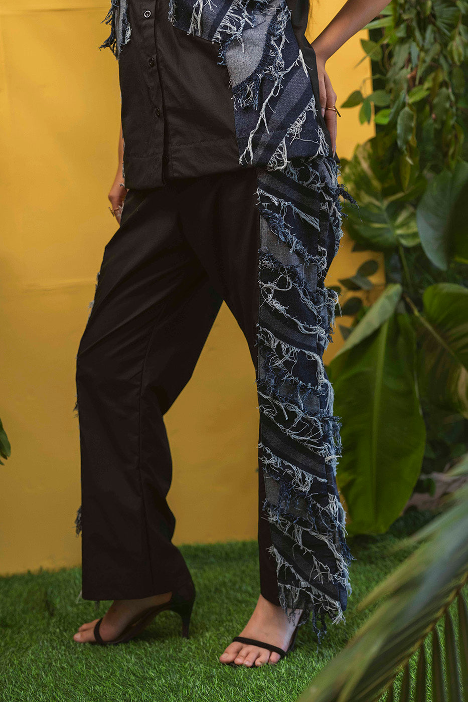 Denim Fringe Co-ord Set