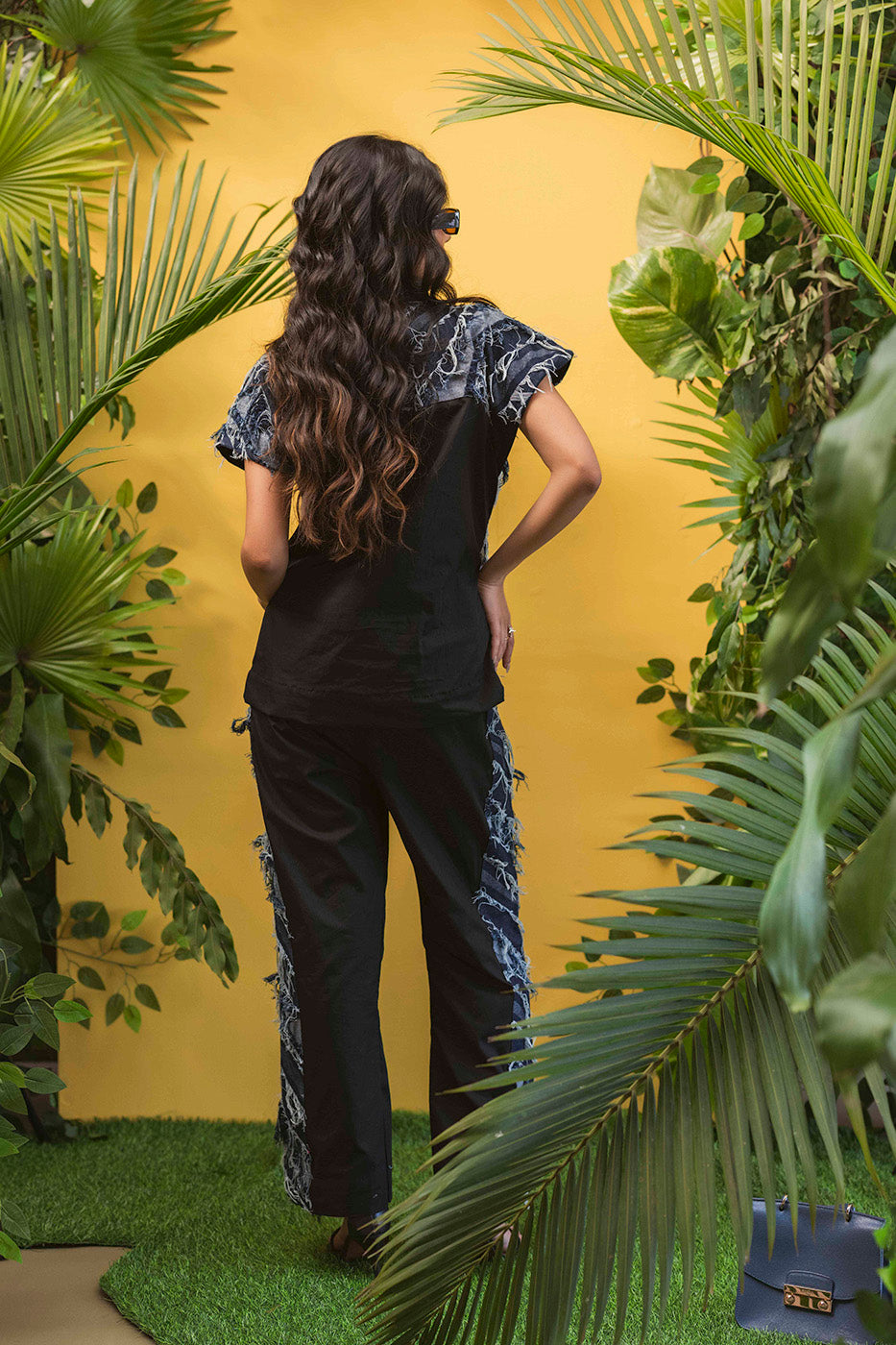 Denim Fringe Co-ord Set