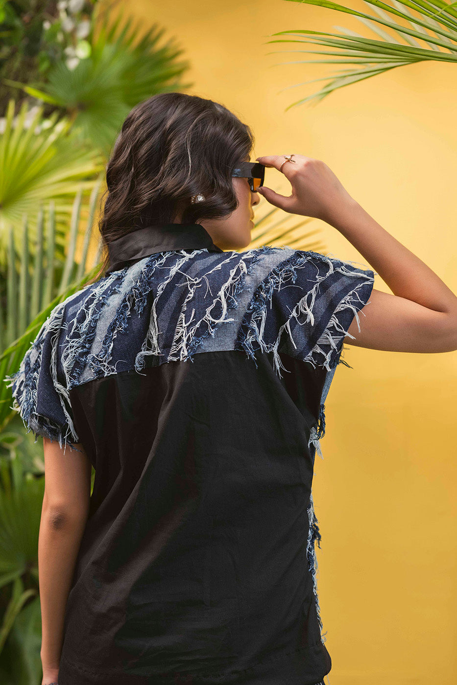 Denim Fringe Co-ord Set