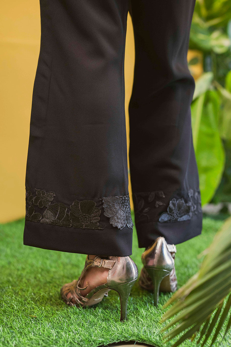 All Over 3D flower Overlay and Pant set