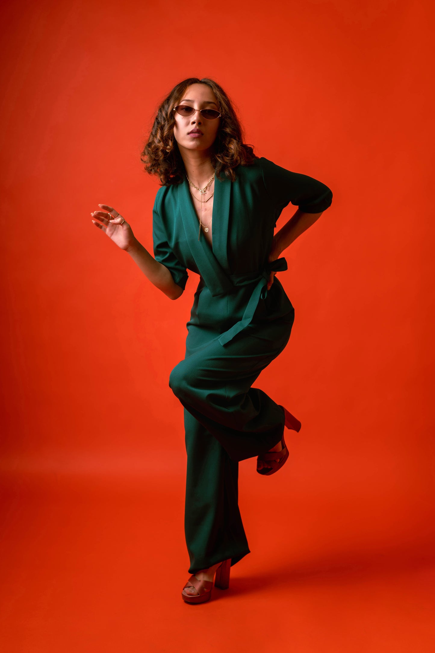 Dafne 3/4th Sleeve Jumpsuit