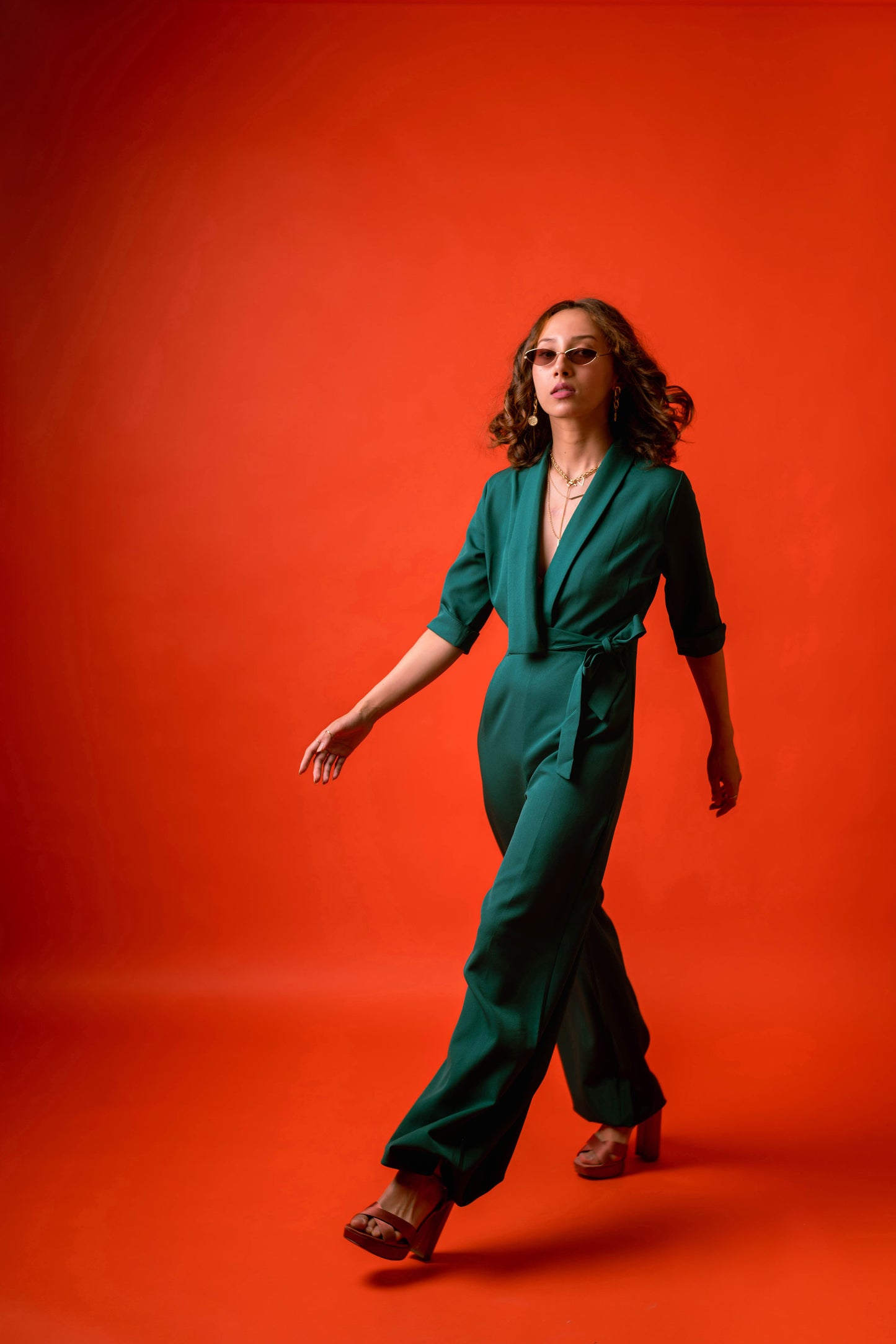 Dafne 3/4th Sleeve Jumpsuit