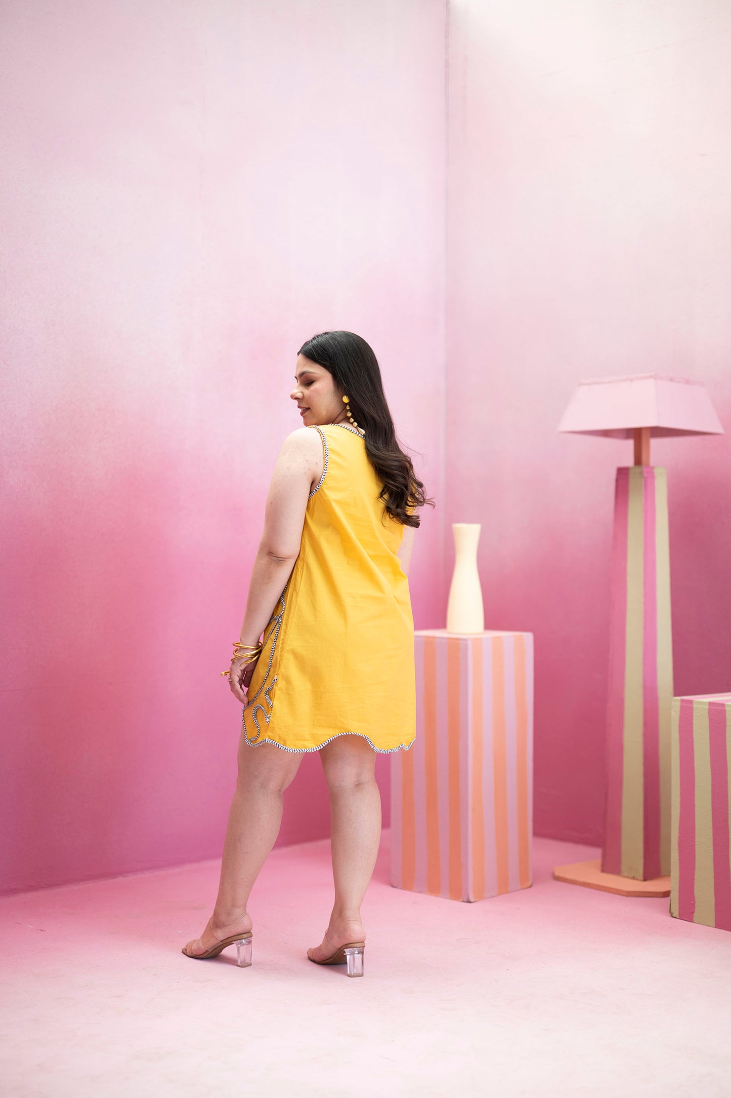 Yellow Graffiti Dress