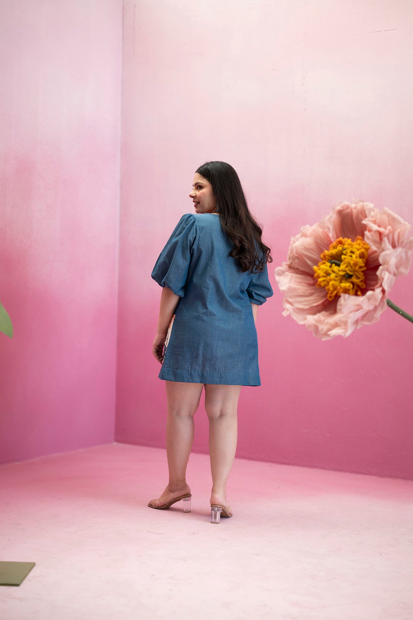 Chambray Luna Shift Dress