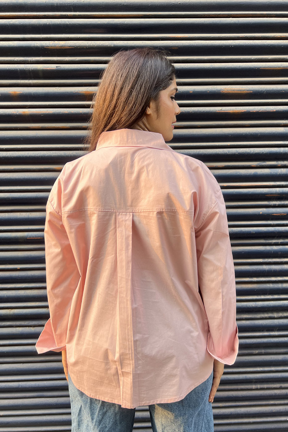 Pink Shirt with flower detail
