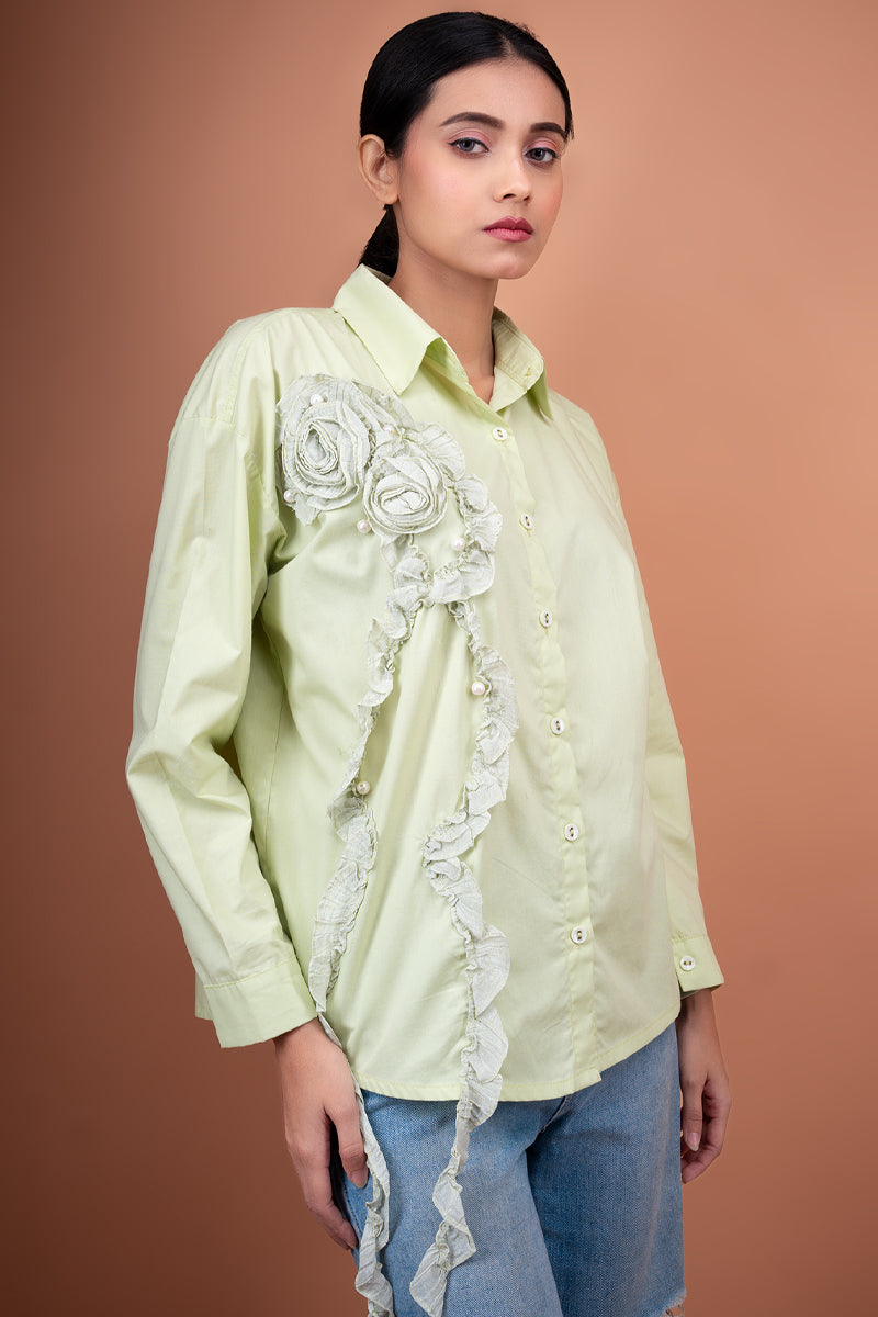 Shirt with Flower Swirl