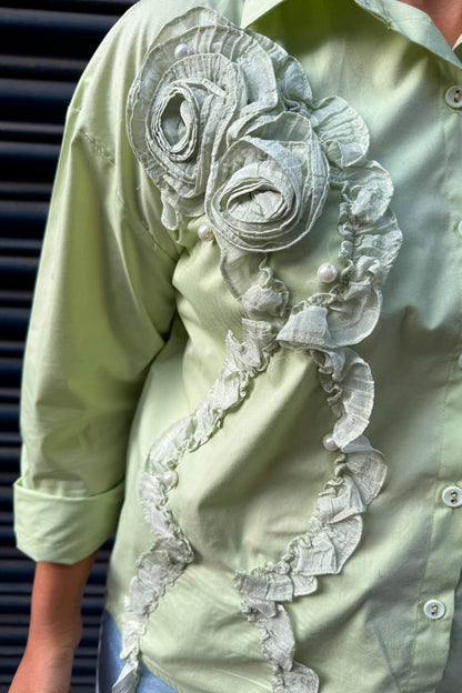 Shirt with Flower Swirl