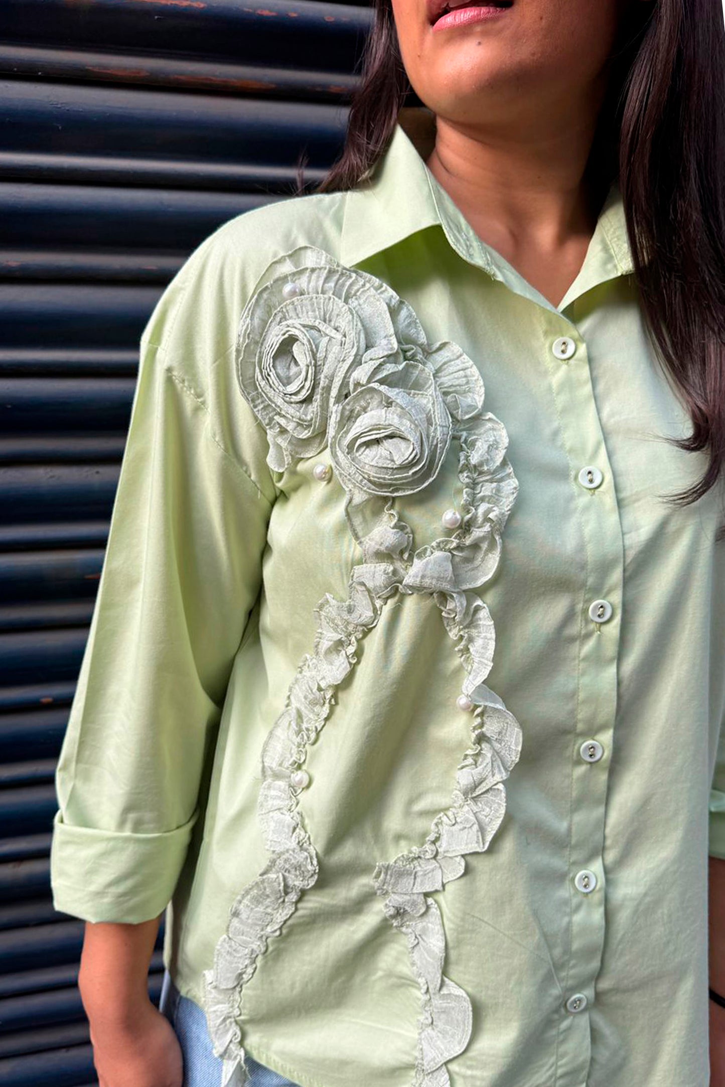 Shirt with Flower Swirl