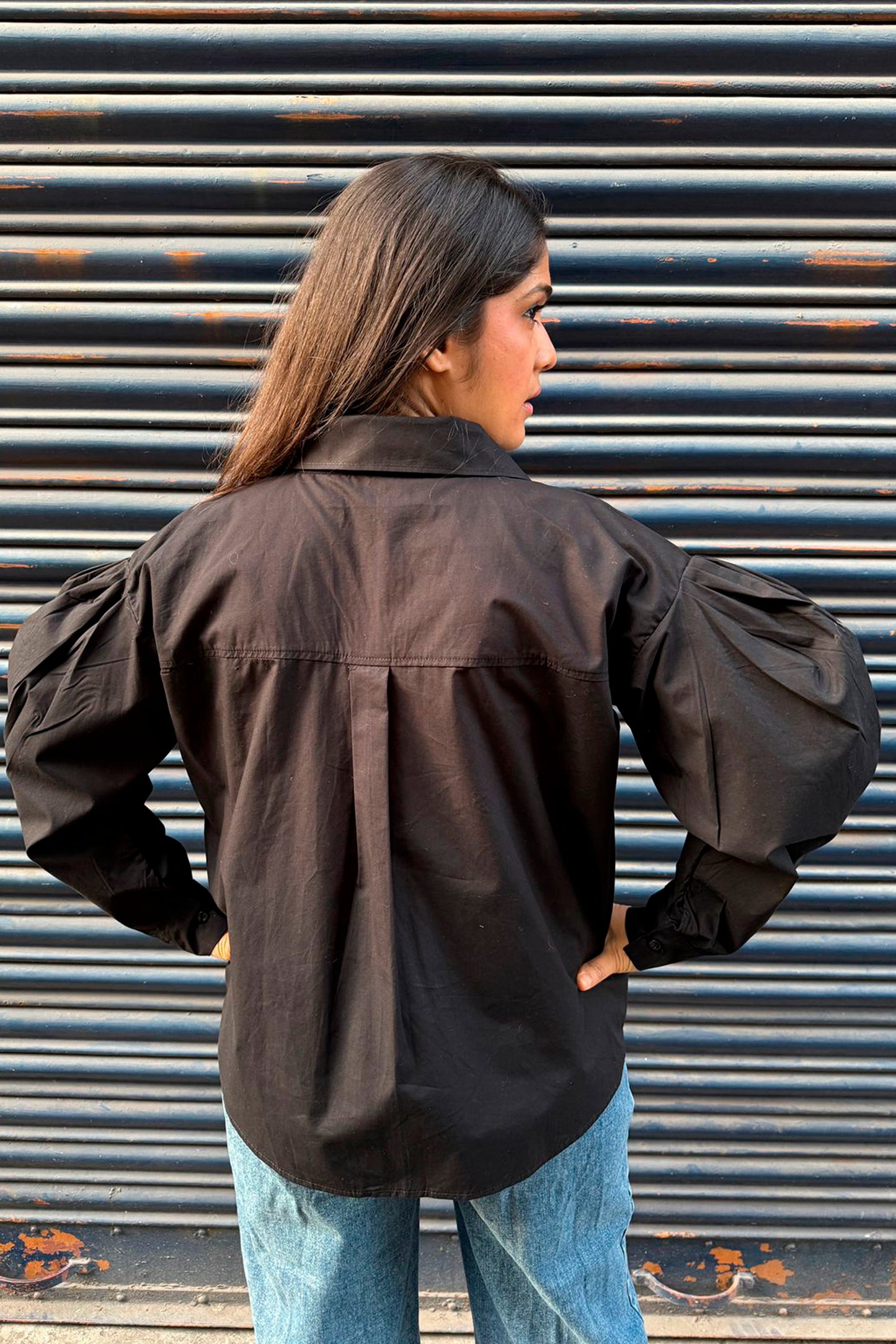 Black shirt with Rhinestones