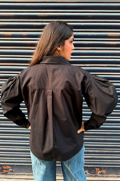 Black shirt with Rhinestones