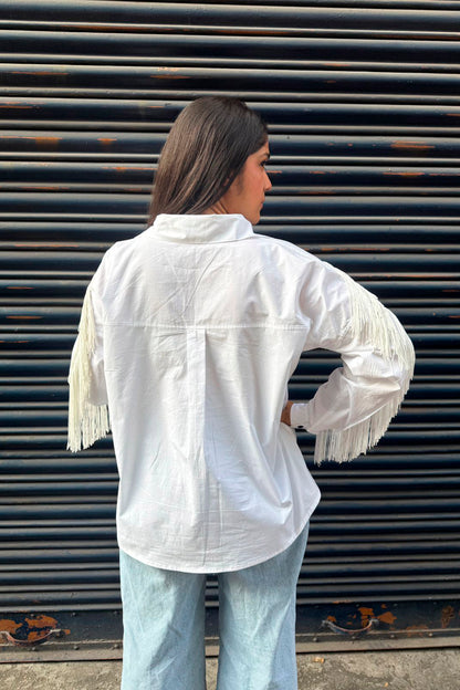 Shirt with Tassel detail