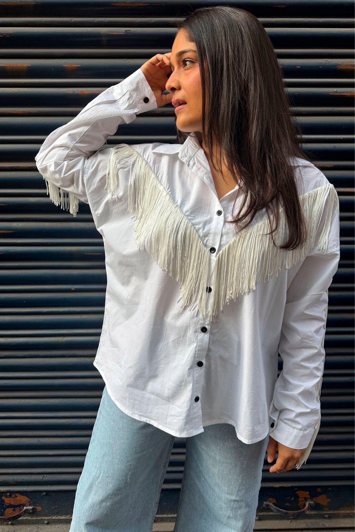 Shirt with Tassel detail