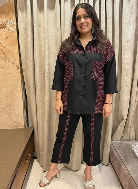 Pink Tweed Co-ord Set