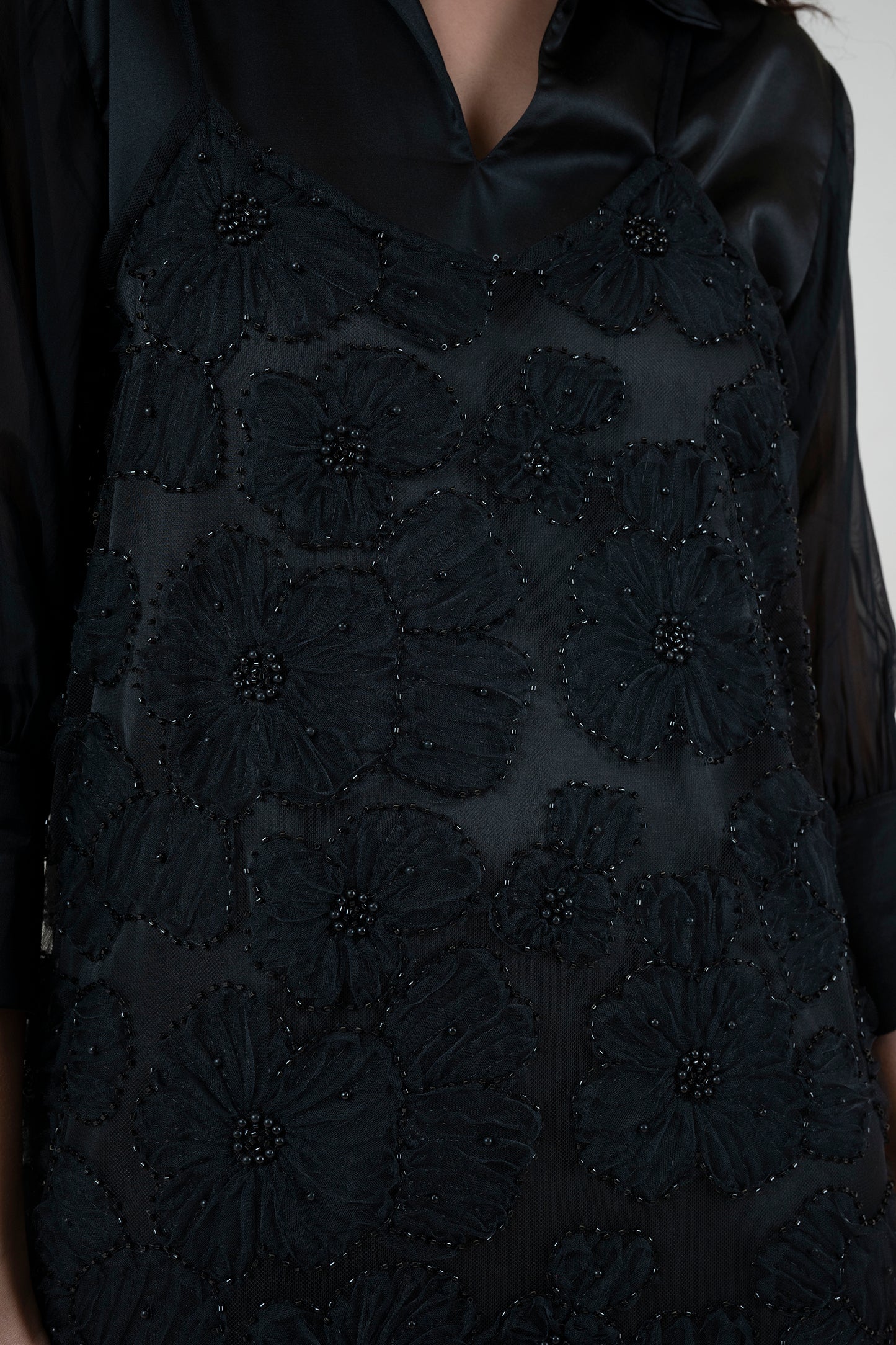 Floral Textured Maxi Dress