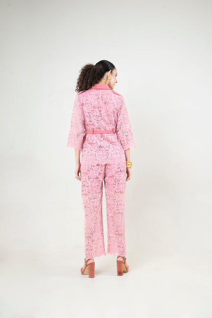 Lace Co-Ord With Metal Buttons