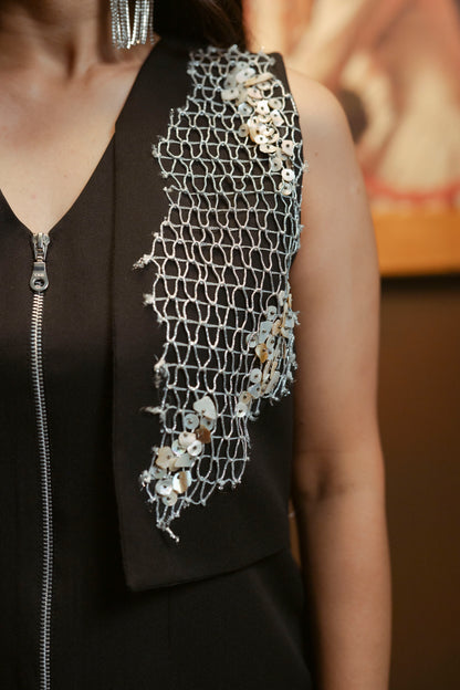 Selene Embellished Jacket with Pant Set