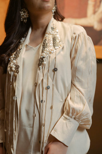 3-pc Embellished Jacket Set