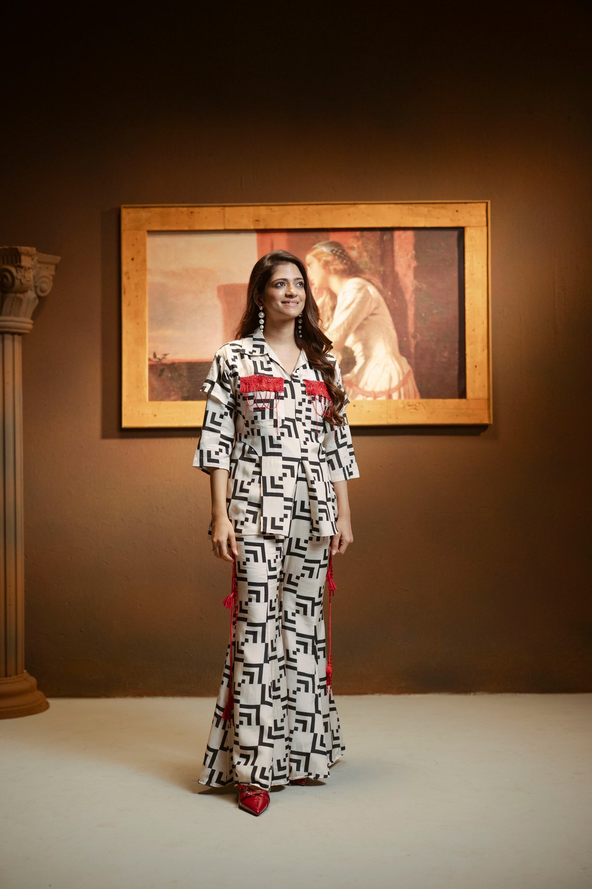 Embellished Patch Pocket 2-pc Printed Set