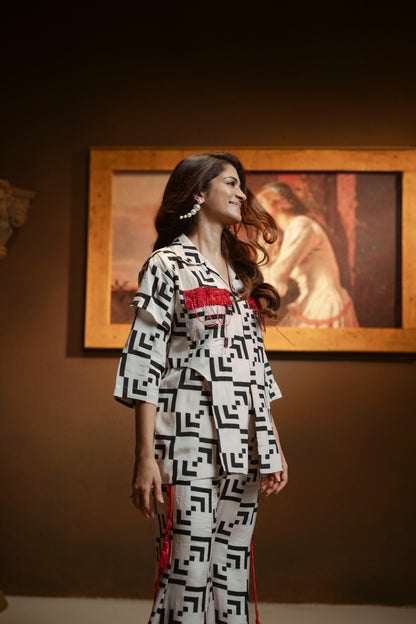 Embellished Patch Pocket 2-pc Printed Set