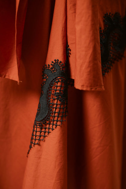 Rust Long Dress