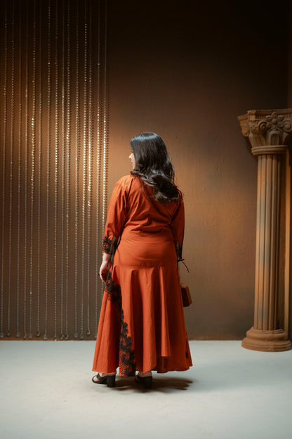 Rust Long Dress