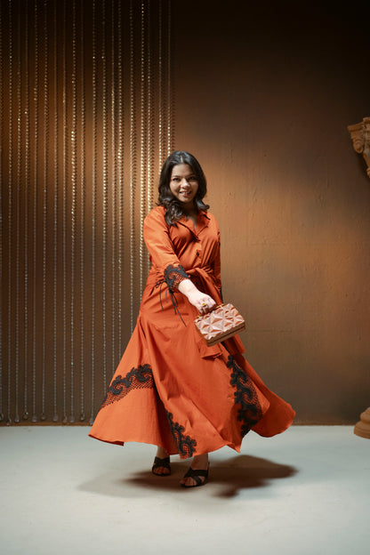 Rust Long Dress
