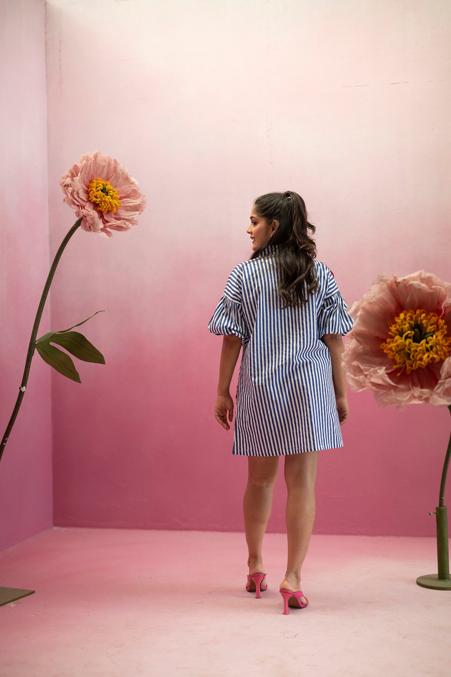 Mila Hand Embroidered Shirtdress