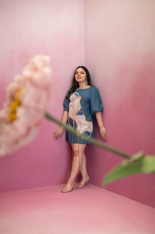 Chambray Luna Shift Dress