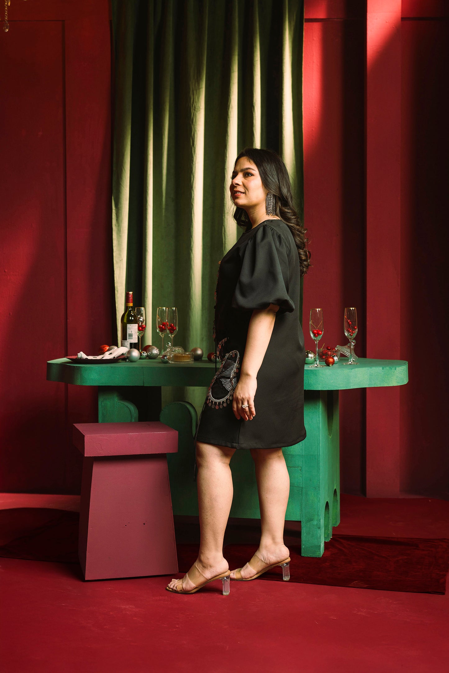 Luna Shift Dress Black