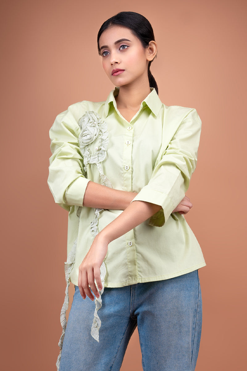 Shirt with Flower Swirl
